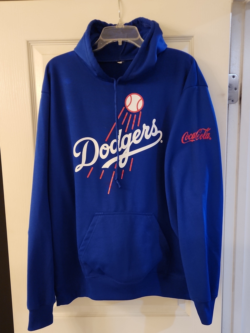 Dodgers X Coca Cola, 2013 Promotional Royal Blue Pullover Hoodie, Men's Size XL